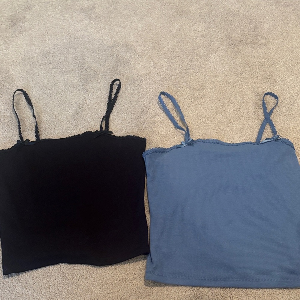 Black and Blue Camisole Set